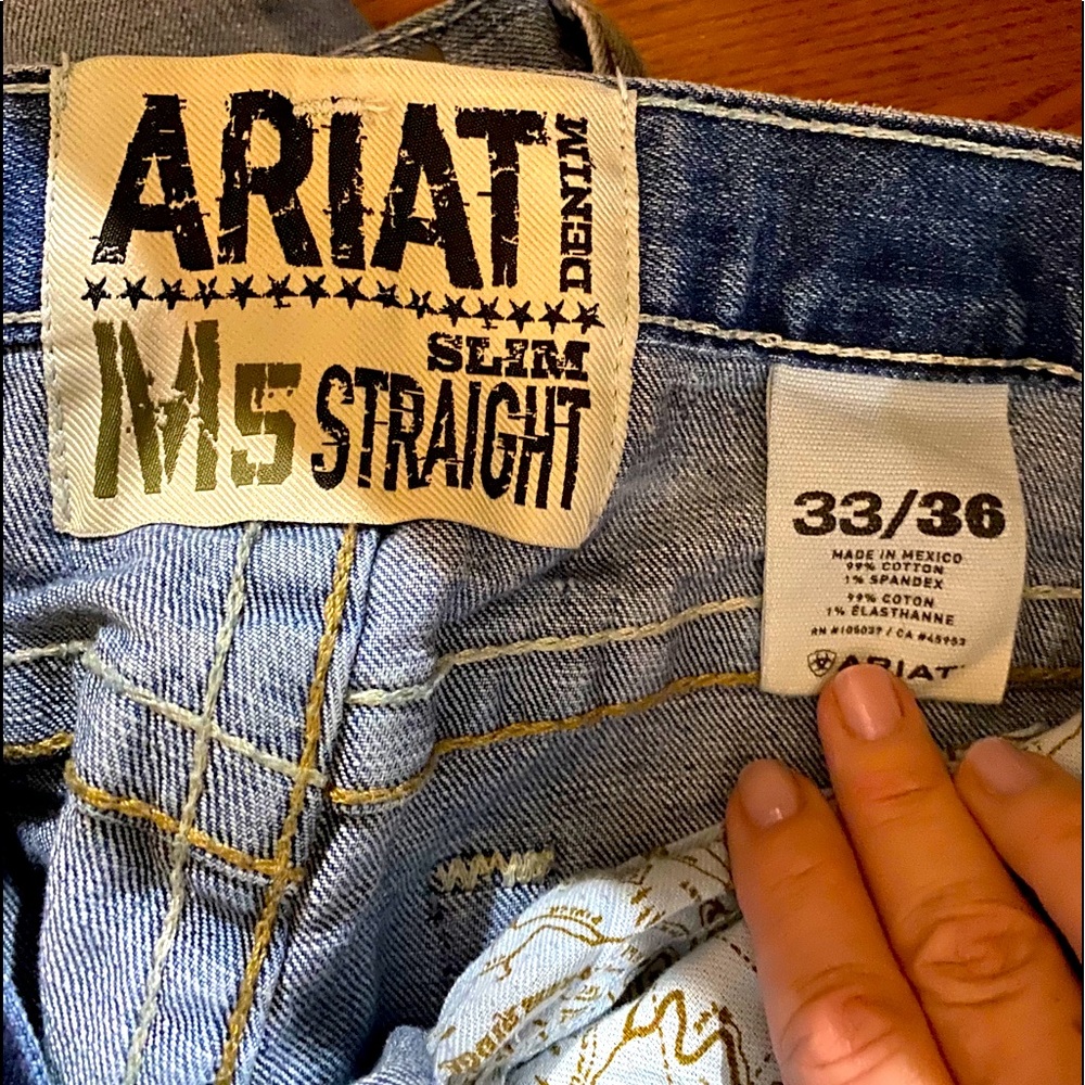 Ariat M5 slim straight men’s jeans 33 x 36